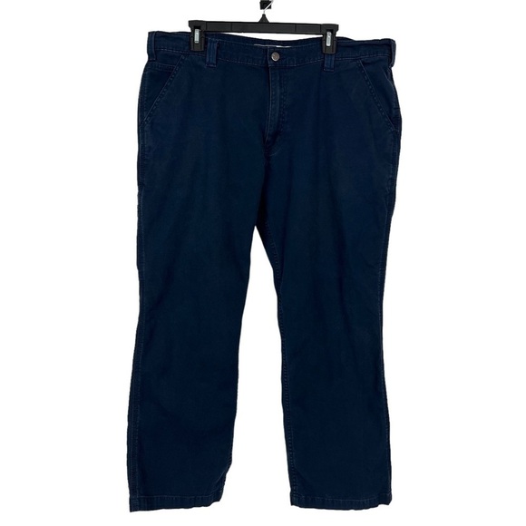 CARHARTT Men’s Work/Casual Pants Sz W40”/Inseam Measures 29” Color Blue Pockets - Picture 1 of 15
